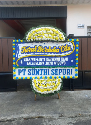 Papan Bunga Duka di Karangduwet
